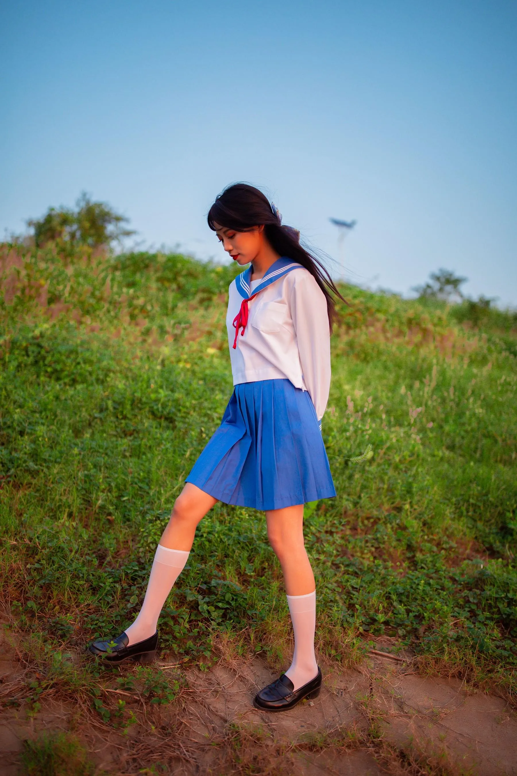 [YITUYU艺图语]2022.02.02 JK少女 一只橙子 [48P]插图5